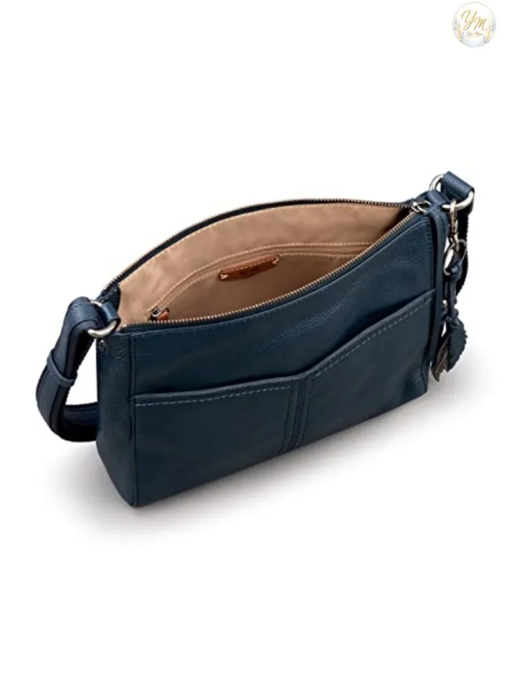 Genuine Leather Crossbody Purse Women's Handbag Adjustable Strap Zip Travel Bag